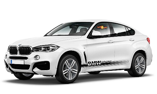 BMW Performance rayures vinyle corps autocollant autocollant logo bmw 1 3 5 7 série x5 x6
