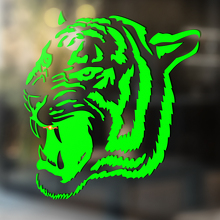 Tigre chat sauvage vinyle mur fenêtre salle de bain autocollant #5
_2