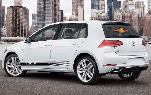 Kit de Bandes Latérales Adhésives Marquées pour Volkswagen Golf GTI