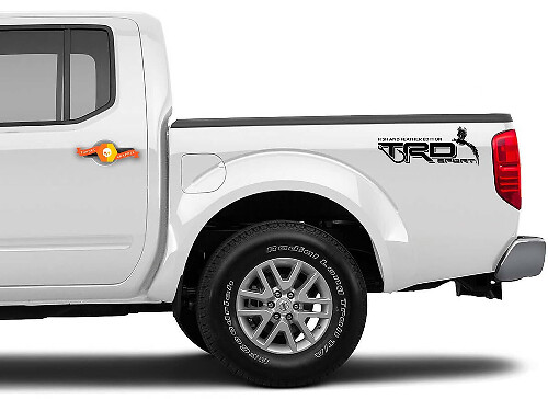 Ensemble d'autocollants en vinyle TRD Sport Fish & Feather pour tablette latérale Toyota Tacoma Tundra