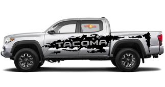 Toyota Tacoma Vinyle Côté Grand Autocollant Graphics Stripe 2016-2019
