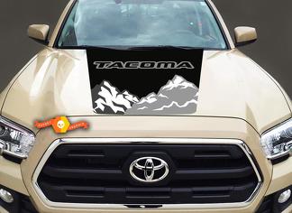 Toyota Tacoma Truck Center Hood Mountain Graphic Sticker Decal 2016-2017
