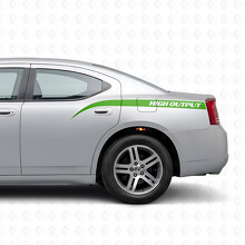 Autocollant en vinyle à rayures incurvées haute performance pour chevets Dodge Charger 2006-2010_3
