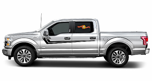 2X Ford F-150 HOCKEY côté vinyle autocollants graphiques rallye autocollant 2017-2018
