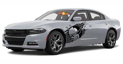 2 Dodge Charger Scat Pack Quarter Panel Autocollants Décalcomanies Vinyl Graphics 2011-2018 Scatpack

