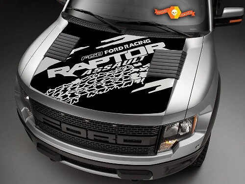 Ford F150 Raptor capot graphique pneu piste paquet capot autocollant autocollant
