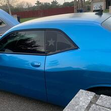 2 Dodge Challenger Fenêtre Texas drapeau Vinyle Pare-Brise Autocollant Graphique Autocollants
 2