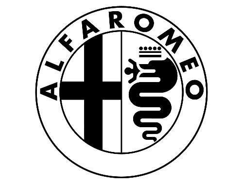 Autocollant Vinyle Logo Style Alfa Romeo