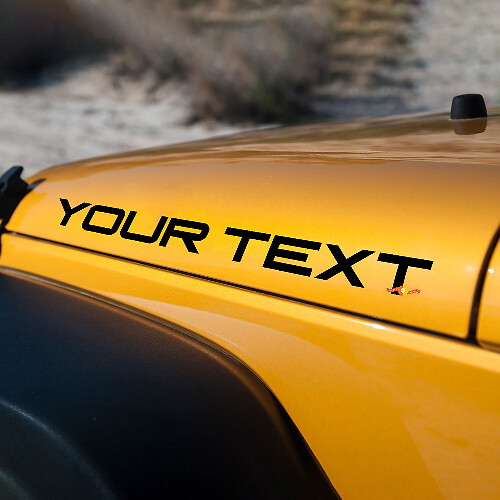 Autocollants en vinyle personnalisés pour capot Jeep Wrangler YJ