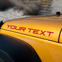 Autocollants en vinyle personnalisés pour capot Jeep Wrangler YJ 3