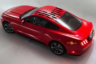 Autocollant de panneau de toit Ford Mustang 2010-2020 Drapeau en détresse Choisissez la couleur
