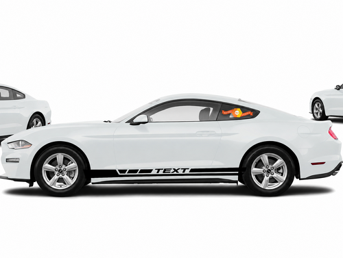 Autocollants personnalisés pour bas de caisse Musclecar Musclecarmodel 2015-2020 7724