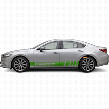 Kit d'autocollants en vinyle bandes de bas de caisse de marque pour Mazda 6_3