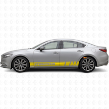 Kit d'autocollants en vinyle bandes de bas de caisse de marque pour Mazda 6_5