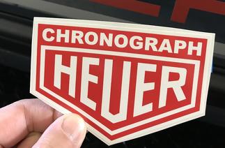 Sticker autocollant chronographe HEUER
