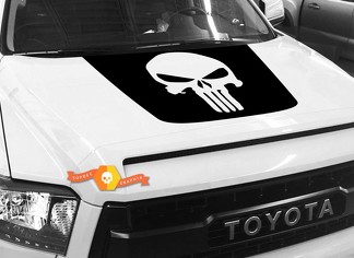 Autocollant graphique Big Punisher Skull Hood pour TOYOTA TUNDRA 2014 2015 2016 2017 2018 #2
