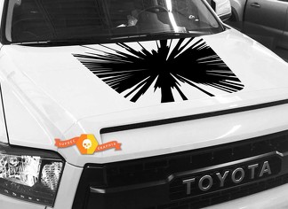Autocollant graphique Big Bang Hood pour TOYOTA TUNDRA 2014 2015 2016 2017 2018
