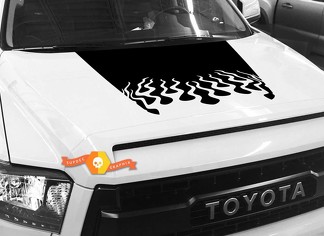 Autocollant graphique Hood Fire pour TOYOTA TUNDRA 2014 2015 2016 2017 2018 #8
