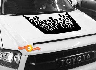 Autocollant graphique Hood Fire pour TOYOTA TUNDRA 2014 2015 2016 2017 2018 #9
