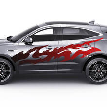 Jaguar E-Pace Side Flame Gradient Color Doors Graphics décalcomanie Logo autocollant
 2