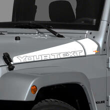 Autocollant vinyle latéral personnalisable avec bandes pour capot de Jeep Wrangler_2