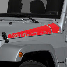 Autocollant vinyle latéral personnalisable avec bandes pour capot de Jeep Wrangler_3