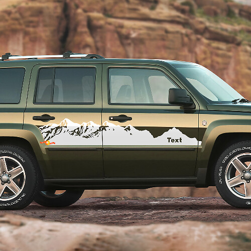 2007-2017 Jeep Patriot Mountain Stickers Autocollants Graphics Stripes
