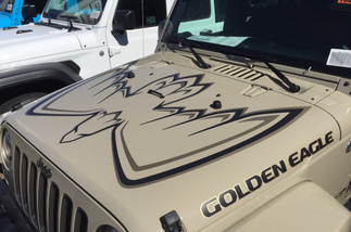 Décalque de capot Jeep Wrangler New Golden Eagle

