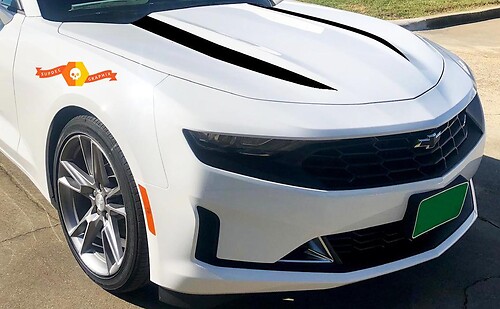 Chevrolet Camaro 2019 capot autocollant paquet de décalcomanies rayures d'araignée, graphique en vinyle
