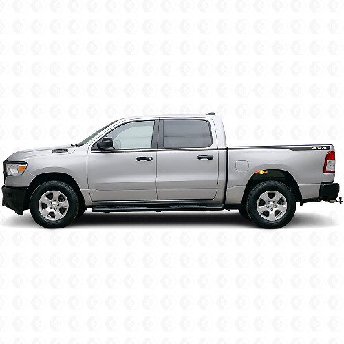Kit de décalcomanies en vinyle fines bandes latérales 4x4 pour Dodge Ram 1500