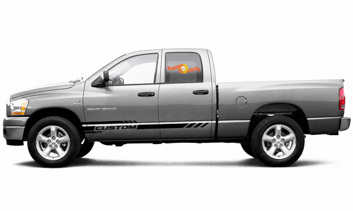 Dodge Ram Rebel mk4 2010-2018 1500 bande graphique latérale autocollant autocollant
