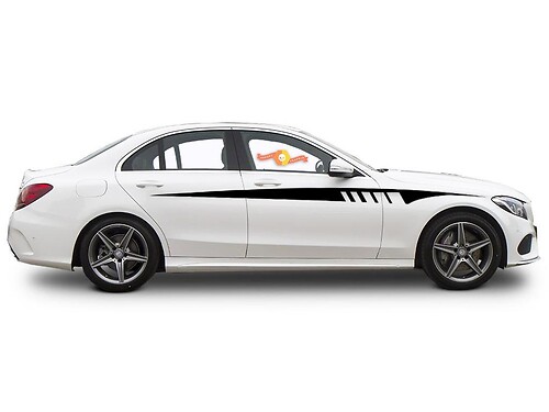 Autocollant Vinyle Bande Latérale Accent pour Mercedes-Benz CLA-Class