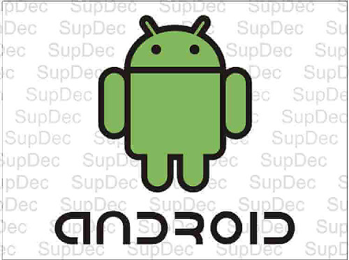 Autocollant Vinyle Logo Android pour Voitures & Ordinateurs Portables