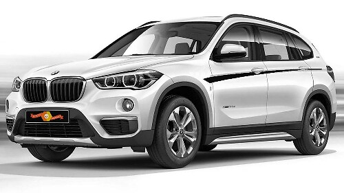 Kit de décalcomanies vinyle bandes latérales style M Performance pour BMW X1 F48