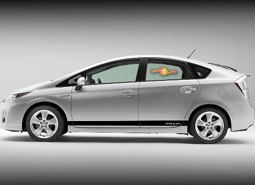 Autocollants en vinyle bandes latérales droites pour Toyota Prius XW30 2010-2015