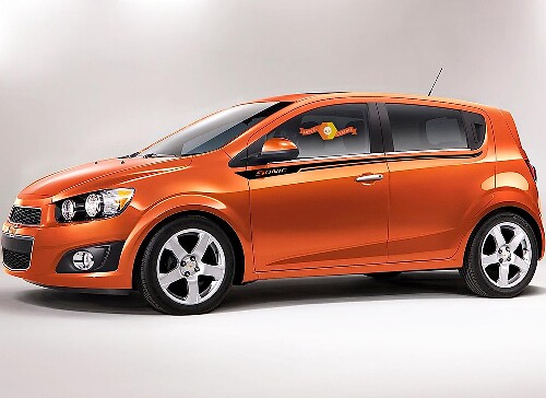 Autocollants Vinyle Bandes Latérales Sonic Pour Chevrolet Aveo