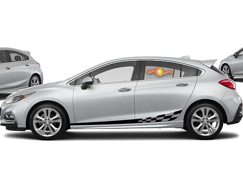 Chevrolet Chevy Cruze 2018 - Kit d'autocollants graphiques Racing Stripe Decal

