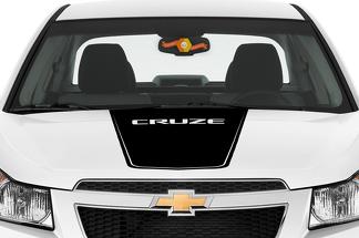 Chevrolet Chevy Cruze - Rally Racing Stripe Hood Graphic Lettrage Cruze
