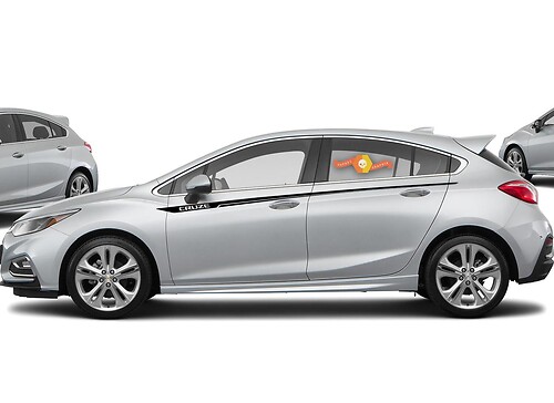 Chevrolet Cruze côté rayures graphiques autocollant autocollant panneau de porte autocollant autocollant 1
