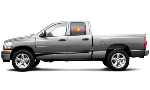 Autocollant bande graphique latérale style 4 pour Dodge Ram mk4 1500 7968