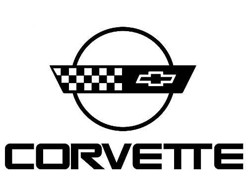 Autocollant Vinyle Logo Corvette pour Chevrolet Corvette