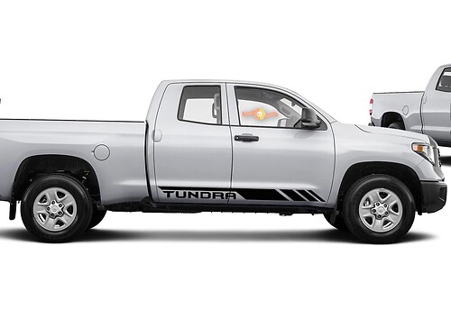 Toyota Tundra Double Cab 2016 graphique bande latérale autocollant autocollant - modèle 2
