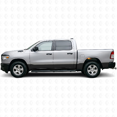 Kit de bandes en vinyle droites pour panneau de bas de caisse pour Dodge Ram 1500