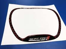ANNEAU DE GARNITURE DE VOLANT Scat Pack Emblème rouge en forme de dôme Autocollant Challenger Charger Scatpack
 2