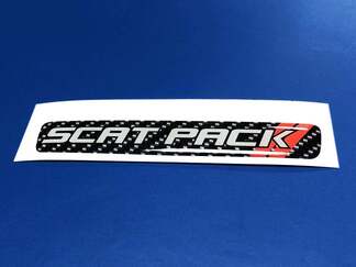 Un volant Scat Pack Emblème en fibre de carbone en forme de dôme Scatpack
