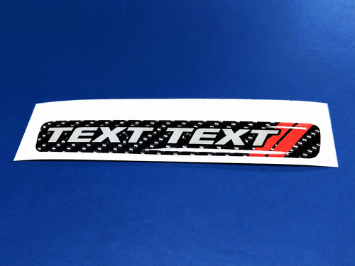 Scat Pack Style TEXT TEXT Red Carbon Fiber Domed Strip — Autocollant vinyle (volant) pour Dodge Challenger
