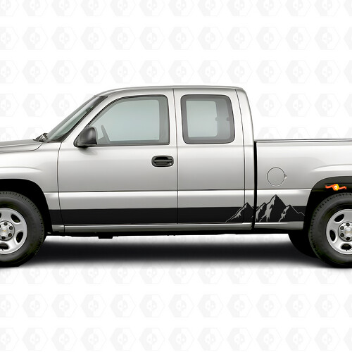 Bandes en vinyle Alpine Ridge pour porte et panneau latéral pour Chevrolet Silverado 1500 GMT800 1999-2007