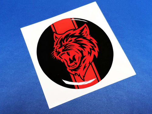 Autocollant en forme de dôme pour porte de carburant Hellcat, autocollant pour Challenger
