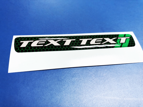 Scat Pack Style TEXT TEXT Green Honeycomb Domed Strip — Autocollant vinyle (volant) pour Dodge Challenger