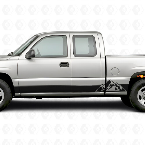 Bandes Vinyle en Couches pour Portes et Bas de Caisse pour Chevrolet Silverado 1500 GMT800 1999-2007